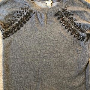 J Crew crewneck with sequins